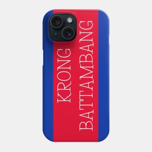 Krong Battambang City in Cambodian Flag Colors Phone Case