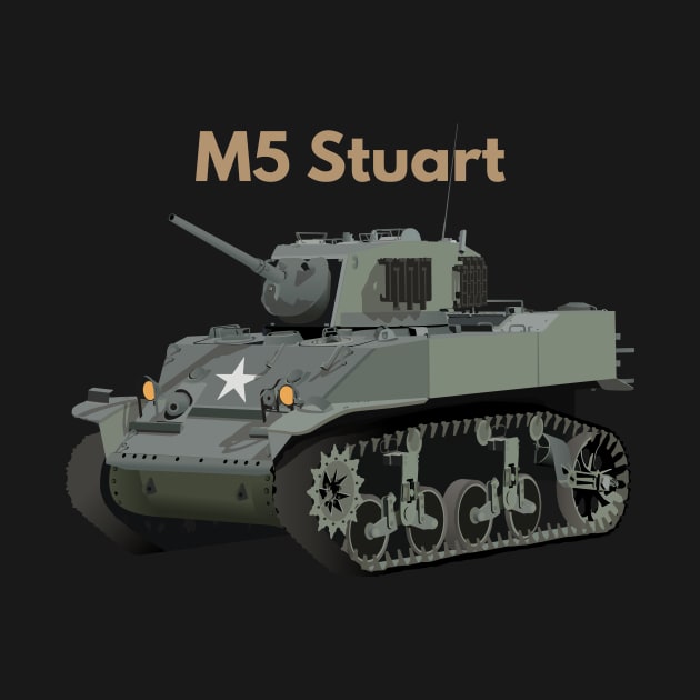 M3/M5 Stuart American WW2 Tank by NorseTech