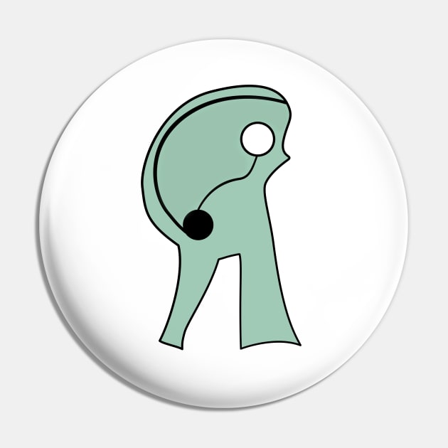 Ambiguous Alien-Like Figure For Interpretation Pin by Living Emblem