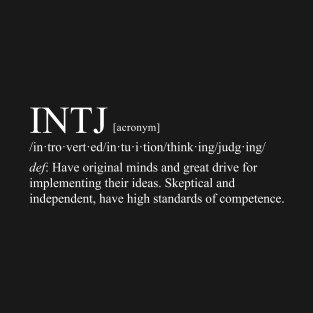 INTJ Personality (Dictionary Style) Dark T-Shirt