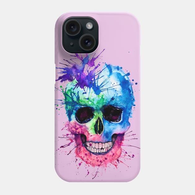 Sugar skull Phone Case by NadzzzArt