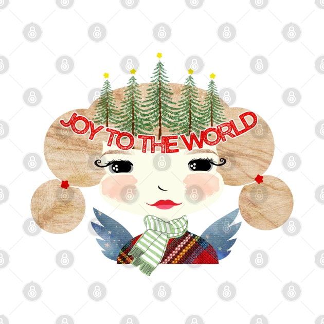 Christmas Angel Abigail--Joy to the World by tracey