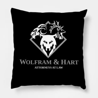 Wolfram and Hart Attorneys at Law Pillow