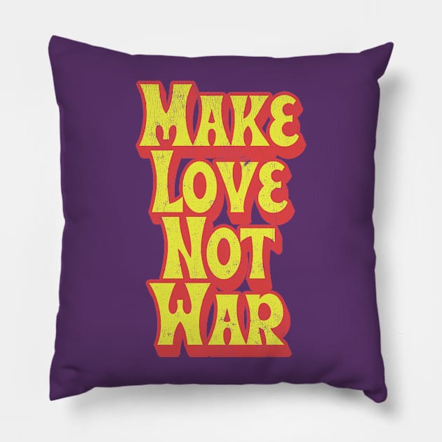 Make Love Not War Pillow by DankFutura
