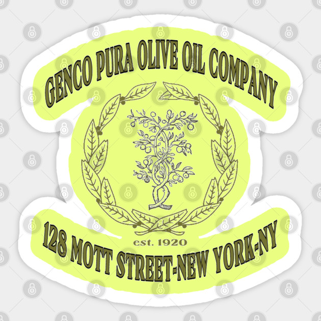 Genco Pura Olive Oil Company The Godfather Sticker TeePublic