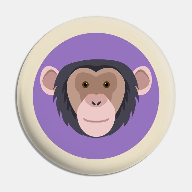 Cute smiling monkey chimpanzee face drawing Pin by TinyFlowerArt