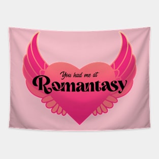 You Had Me At Romantasy | Hot Pink and Gold Tapestry