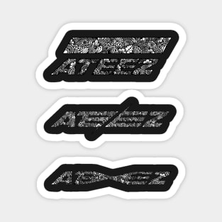 Zentangle ATEEZ Logo Sticker Pack Magnet