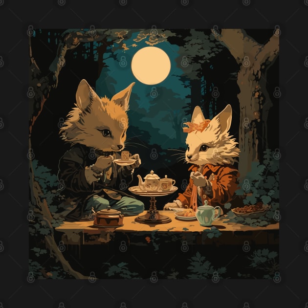 Moonlight Tea Party by Ray Crimson