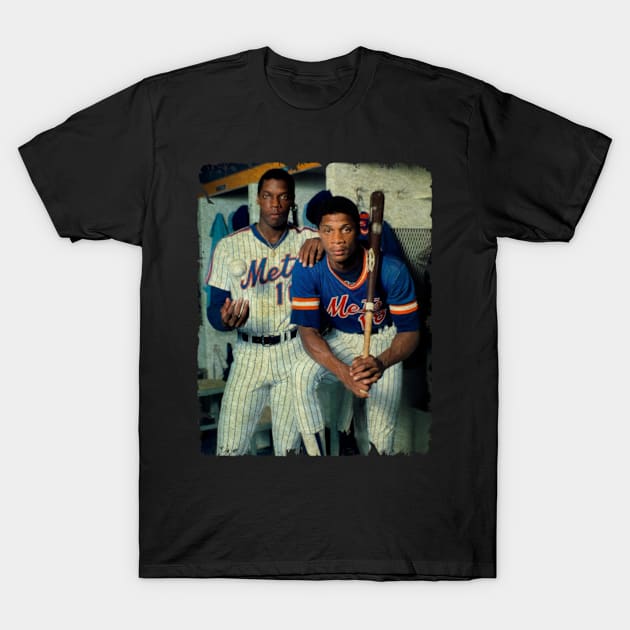 Dwight Gooden and Darryl Strawberry in New York Mets