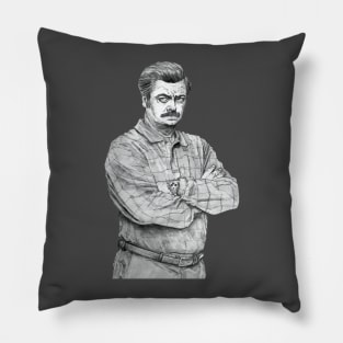 Ron F-ing Swanson Pillow