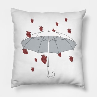 Anatomy heart rain art Pillow