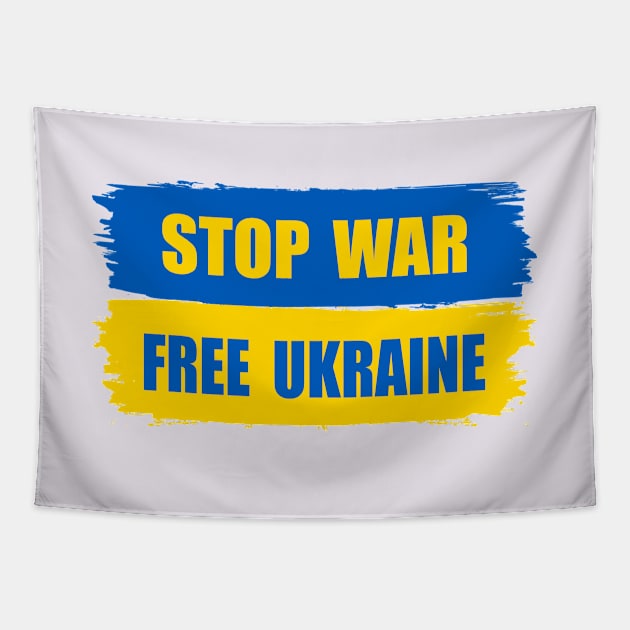 Stand with Ukraine Tapestry by Happy Art Designs