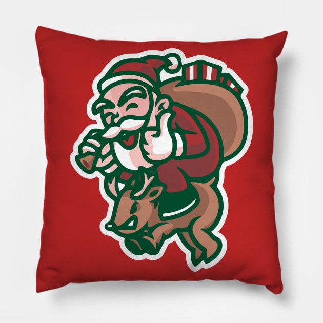 Christmas Fiends Logo Pillow by Christmas_Fiends