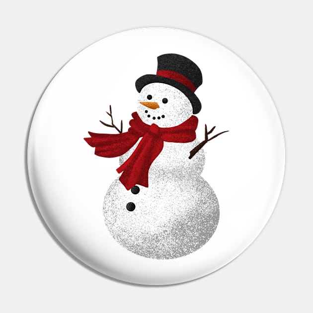 Happy Snowman Pin by quirkyandkind