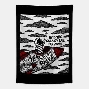 "Space Patrol: Odyssey" Tapestry