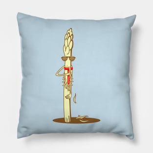 Funny asparagus with a beard Pillow