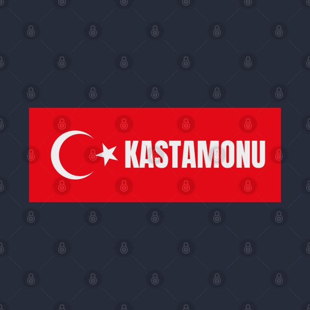 Kastamonu City in Turkish Flag by aybe7elf