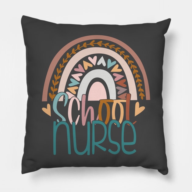 School Nurse Appreciation Nursing Nurse Day & Nurse Week Pillow by savage land 