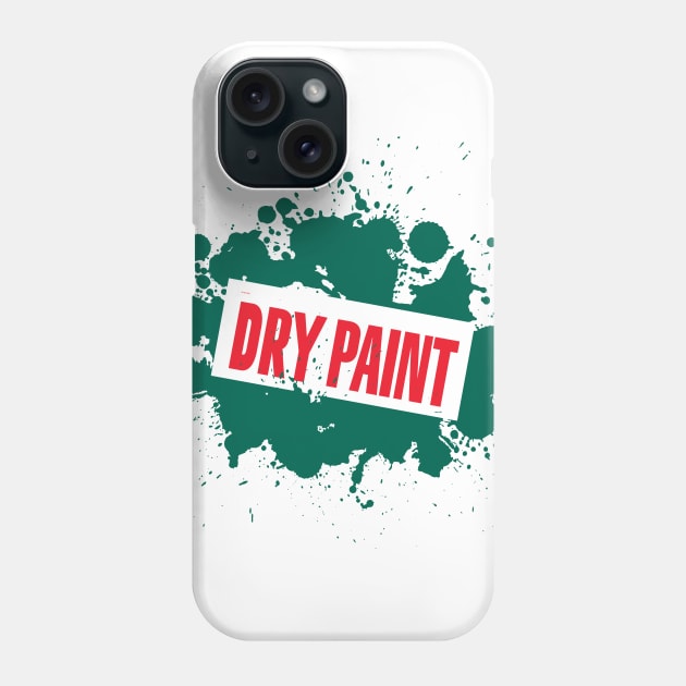 Dry Paint (GREEN) Phone Case by Michael Tutko