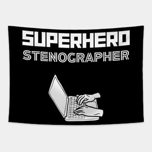 Superhero Stenographer Tapestry