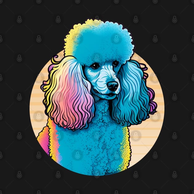 Poodle Dog Vivid Colors by GAMAS Threads