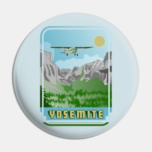 Yosemite Vintage Travel Poster Pin