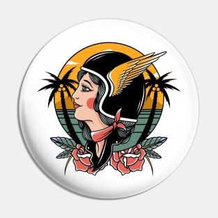 motor girl Pin