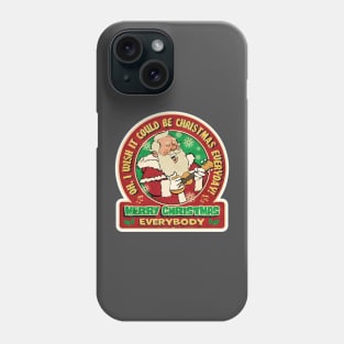 Ugly Holiday Sweater Santa Clause Ukulele Phone Case