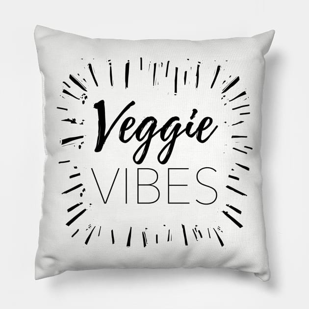 Veggie Vibes Pillow by IllustratedActivist