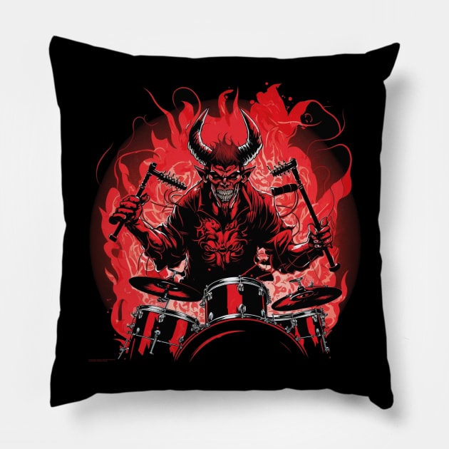 drummer Pillow by rocknerd