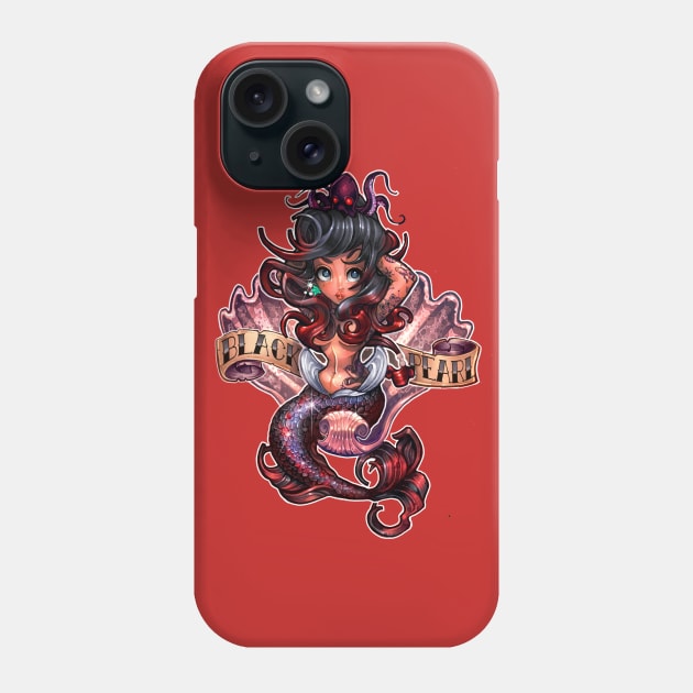 black pearl Phone Case by Tim_Shumate_Illustrations