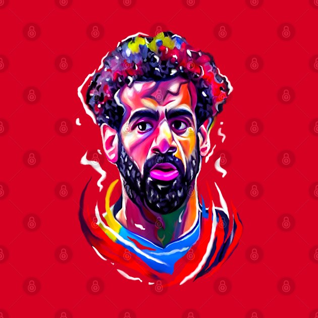 Mo Salah popart Caricature by BAJAJU