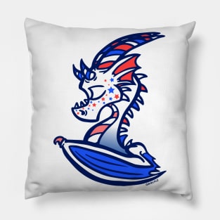 Star Spangled Dragon Pillow