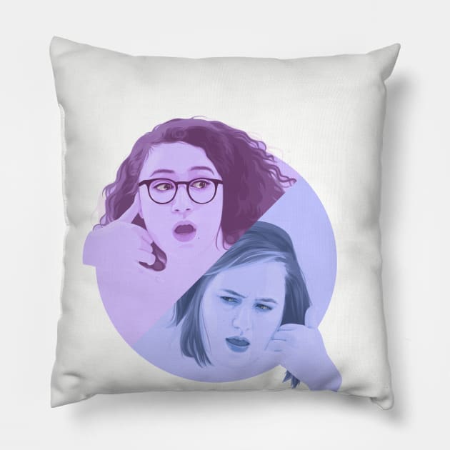 Boners of The Heart (by Electra Sinclair) Pillow by Little Empire Podcast