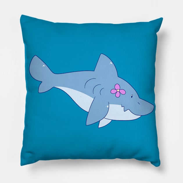 Flower Shark Pillow by saradaboru