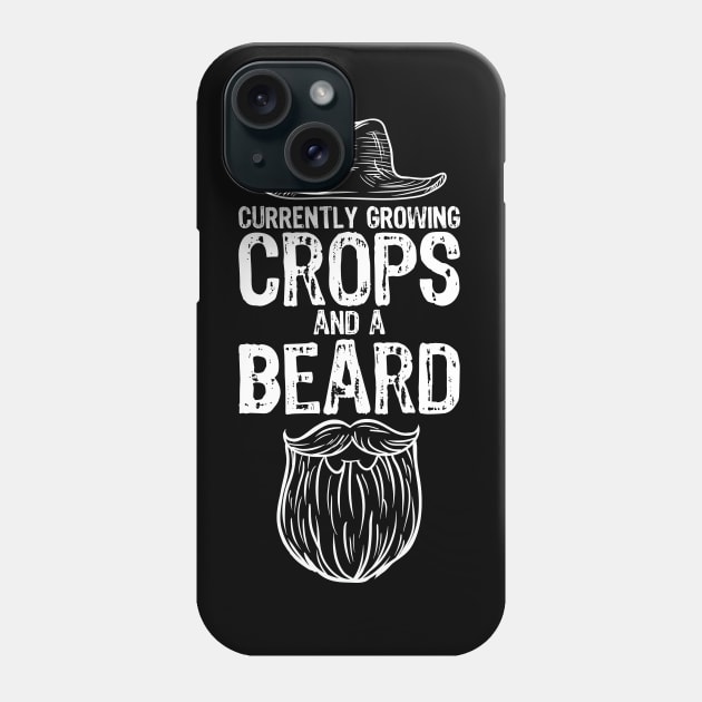 Funny Mens Growing Crops & Beard Farming Gift for Him Phone Case by Freid