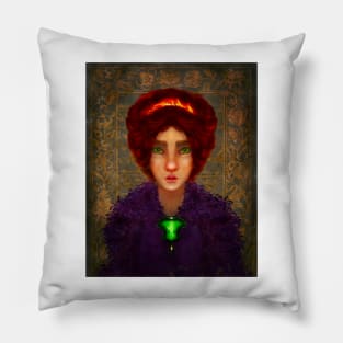 Snake Goddess Painting Pillow