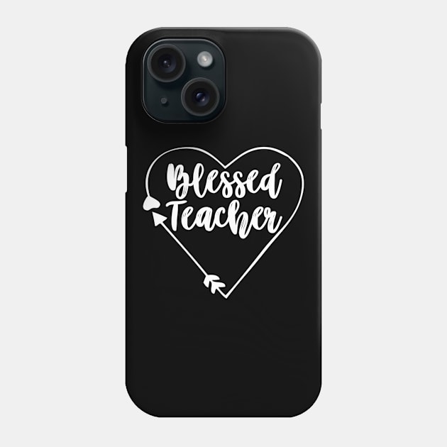 Blessed Teacher Shirt Religious Jesus Shirt For Women Phone Case by agustinbosman