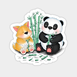 Panda Favorite Bamboo Food Magnet