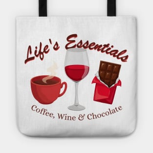 Life's Essentials Coffee, Wine, and Chocolate Tote