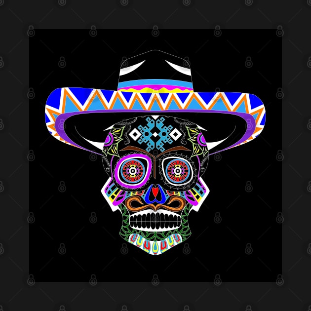 mariachi in death smile pattern ecopop by jorge_lebeau
