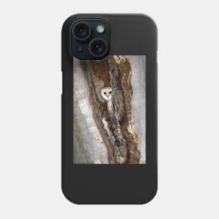 Barn Owl Peekaboo Phone Case