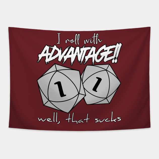 roll with advantage Tapestry by toastercide