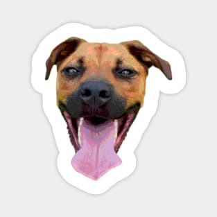 dog tongue cutout Magnet