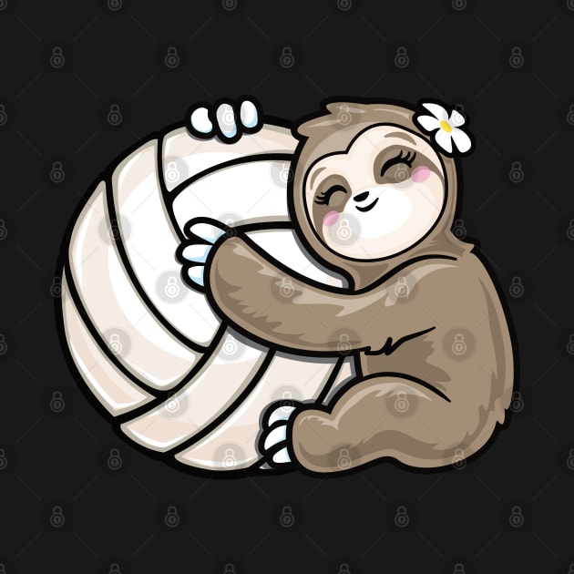 girls volleyball sloth lover by PnJ