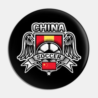 China Soccer Futbol Pin