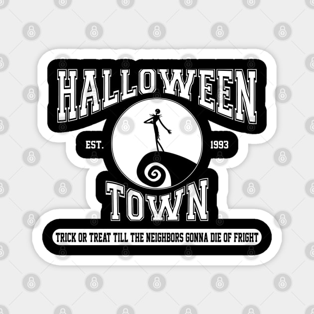 Halloween Town College Design Magnet by RobotGhost