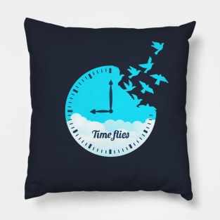 Time Flies Pillow