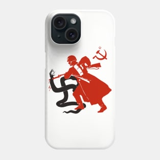 Death To The Fascist Beast - Soviet Propaganda Phone Case